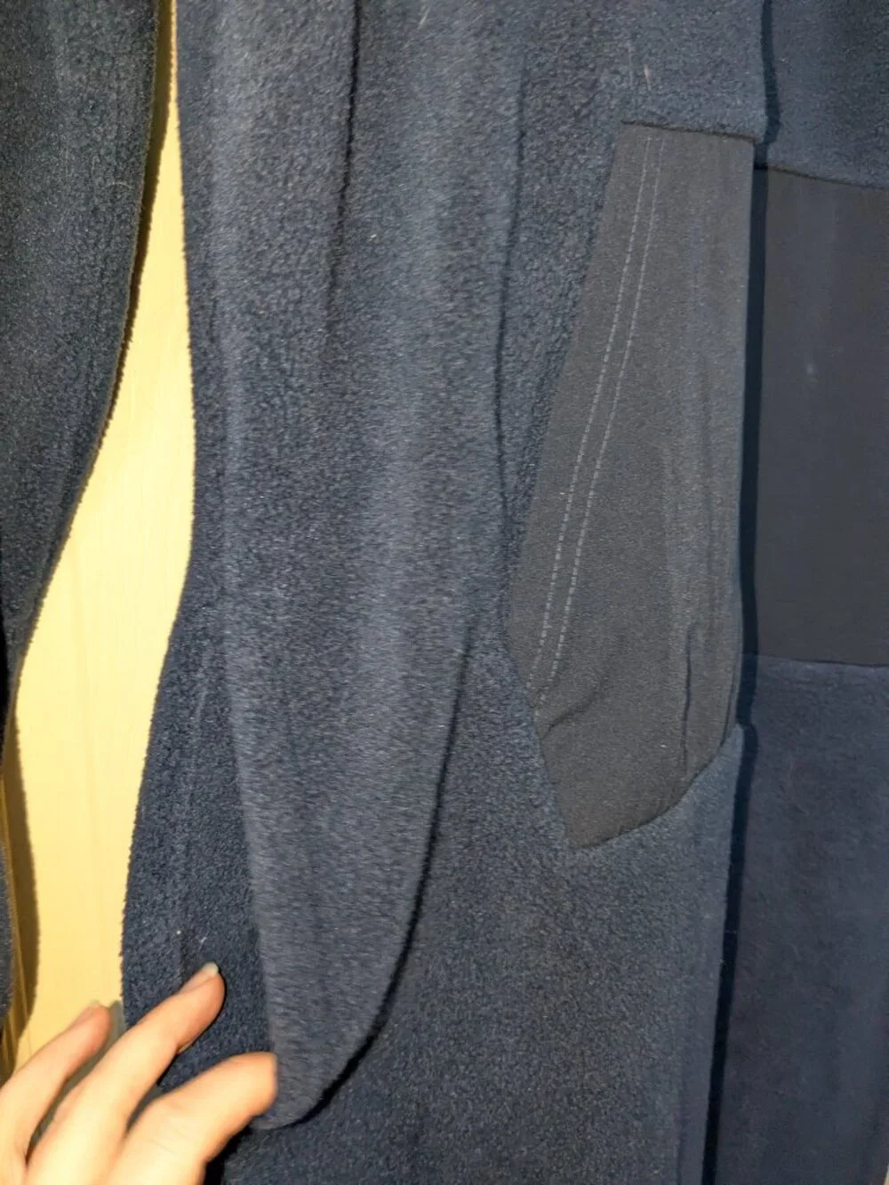 Onepiece Norway Navy Blue Fleece Jumpsuit Medium Sherpa Collar Mens Lounge Zip - Picture 5 of 16